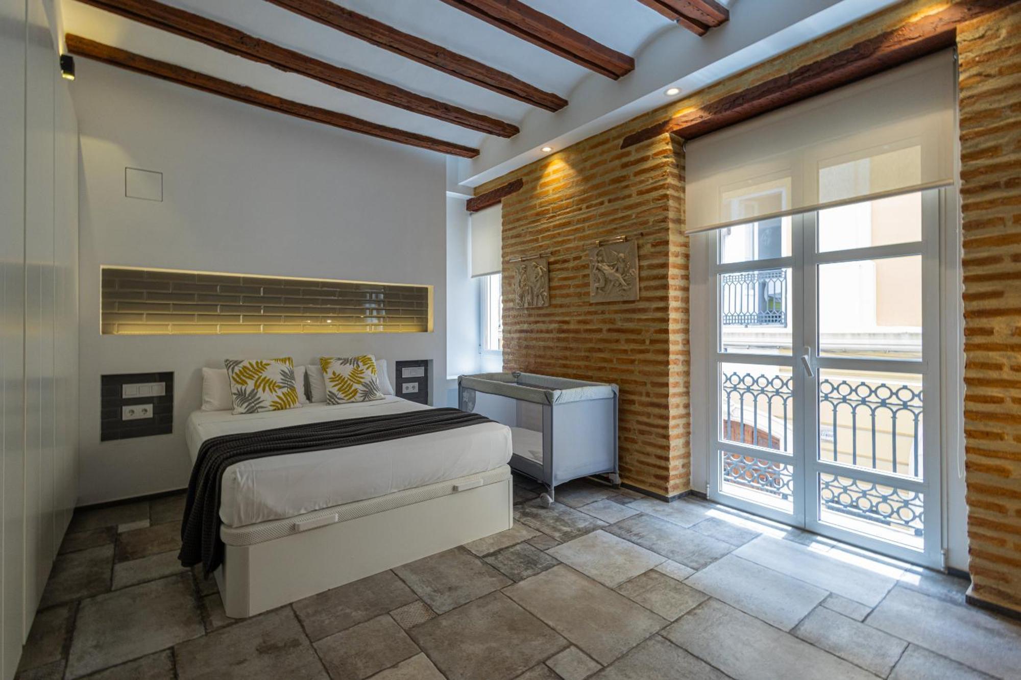 Ferienwohnung Florit Flats - Center Modern 1Br 2Bth Terrace Wi-Fi Ac Valencia Exterior foto