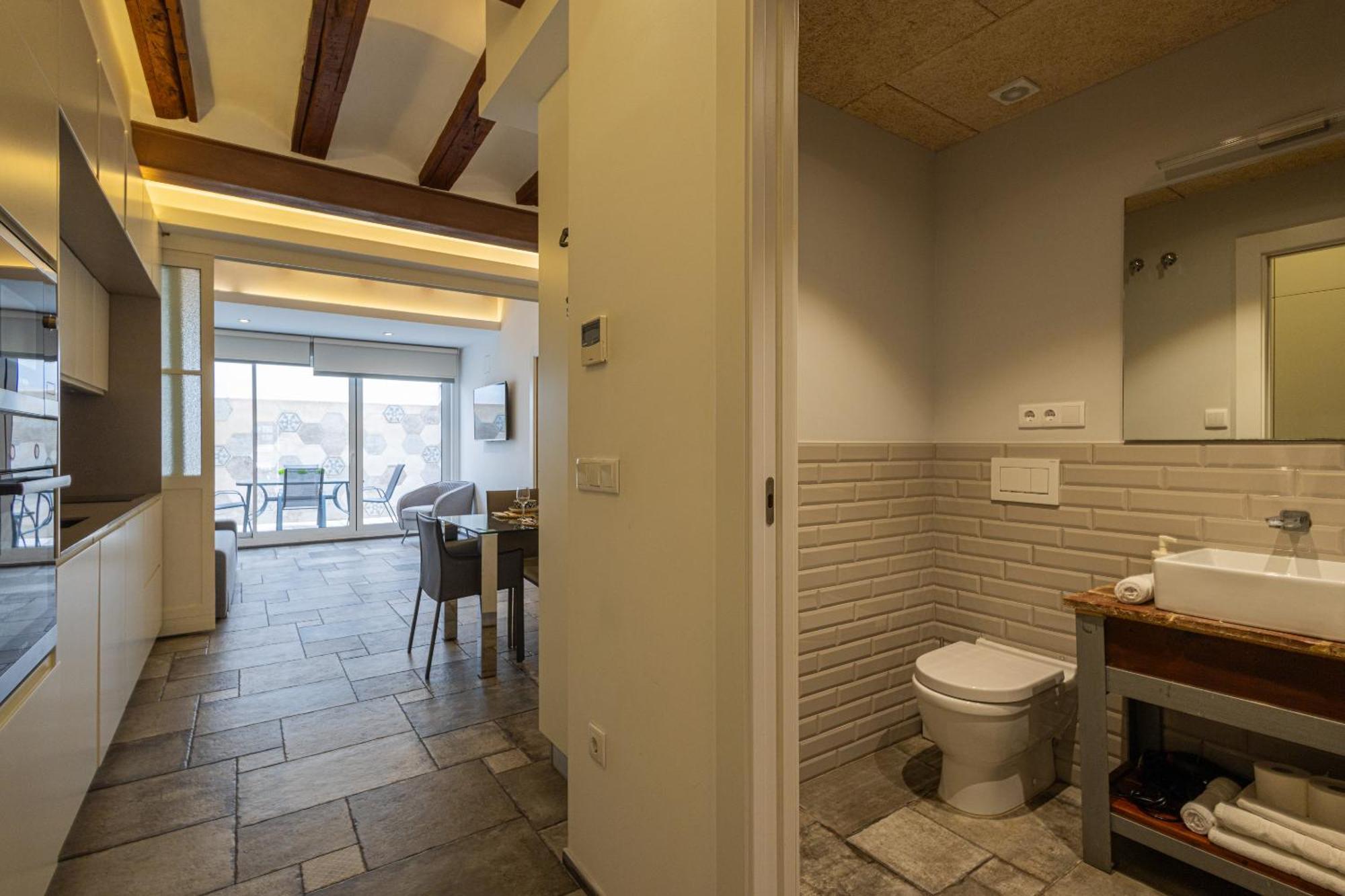 Ferienwohnung Florit Flats - Center Modern 1Br 2Bth Terrace Wi-Fi Ac Valencia Exterior foto