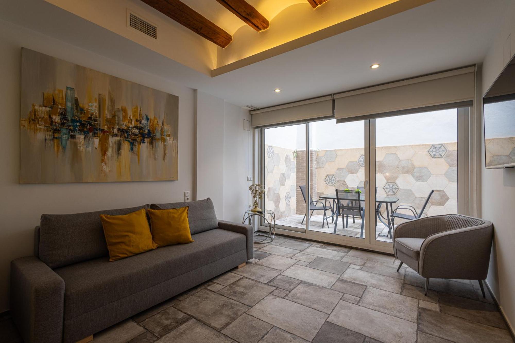 Ferienwohnung Florit Flats - Center Modern 1Br 2Bth Terrace Wi-Fi Ac Valencia Exterior foto