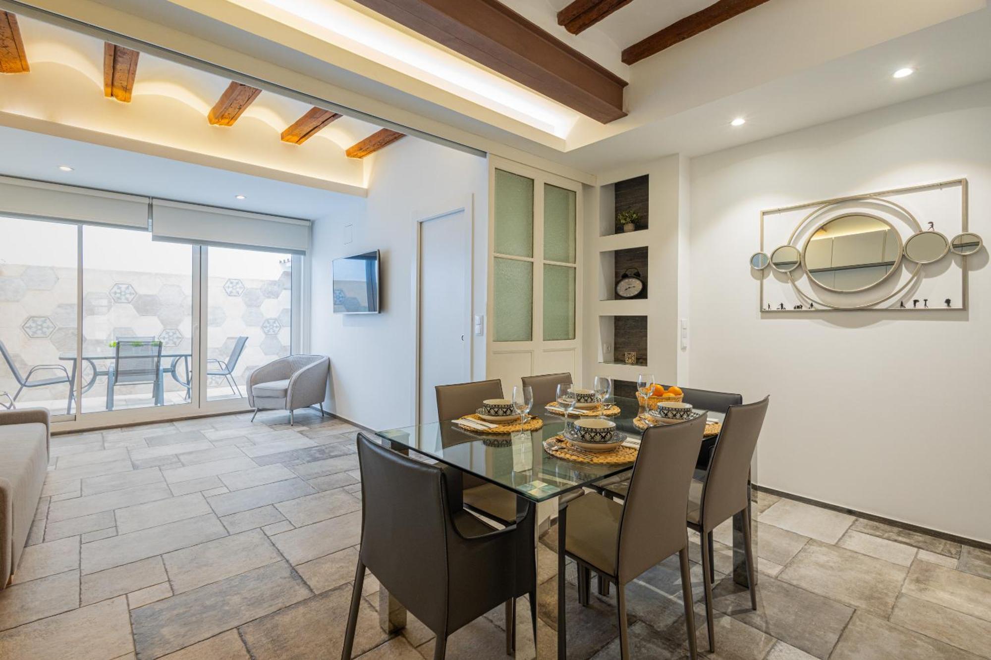 Ferienwohnung Florit Flats - Center Modern 1Br 2Bth Terrace Wi-Fi Ac Valencia Exterior foto